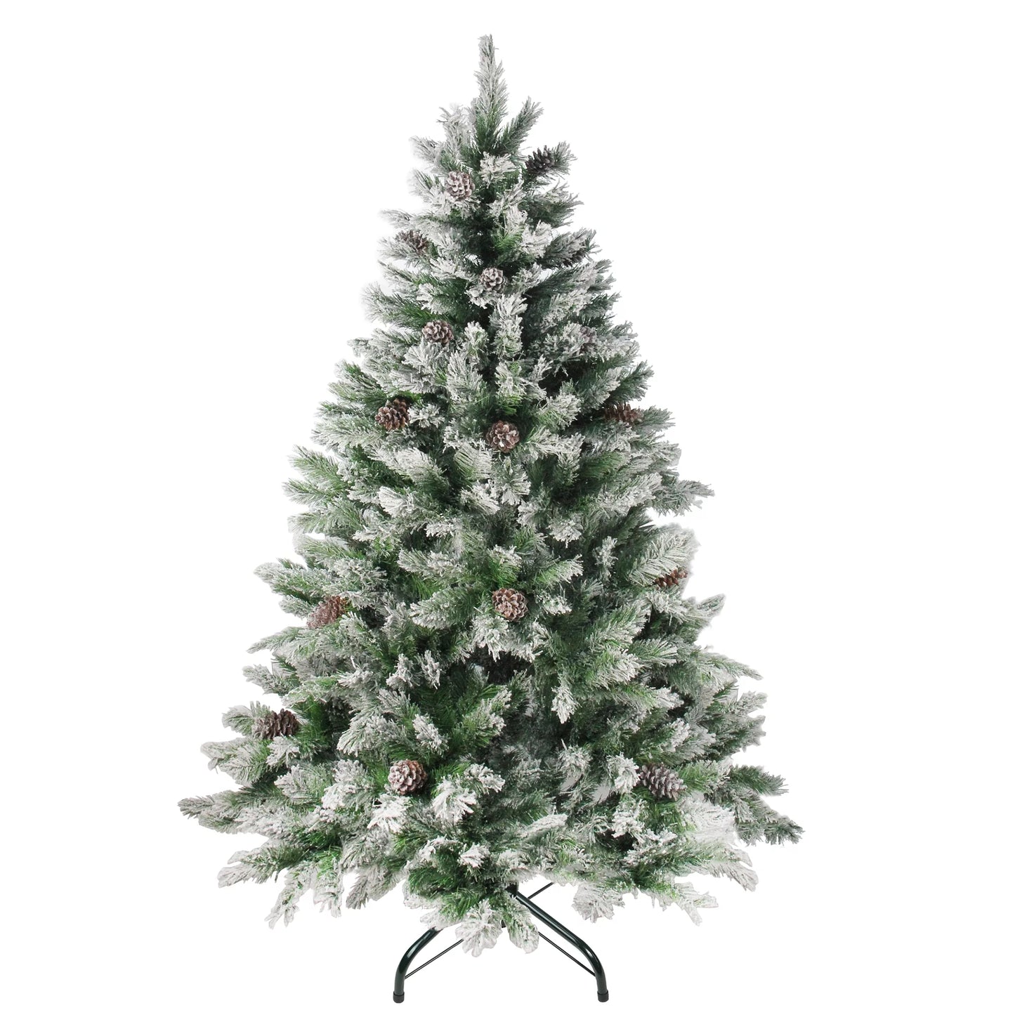 7' Flocked Angel Pine Artificial Christmas Tree - Unlit