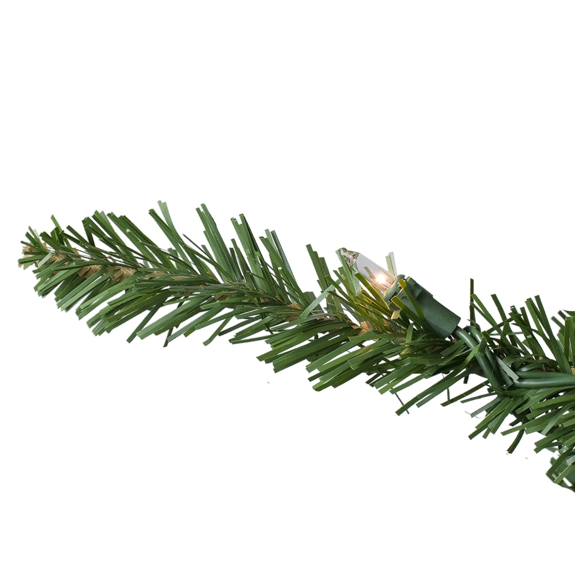 Prelit Artificial Christmas Tree Slim Eastern Pine - Clear Lights